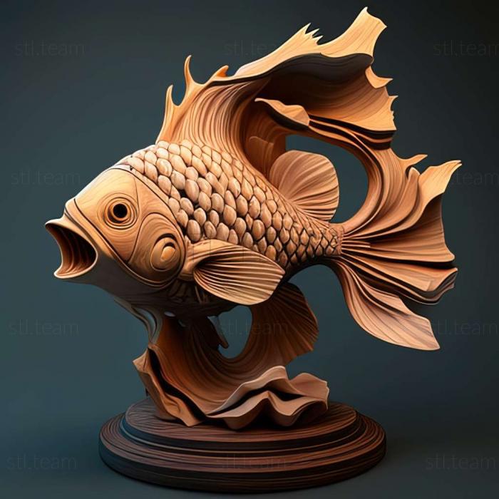 3D модель Риби скалярій (STL)
